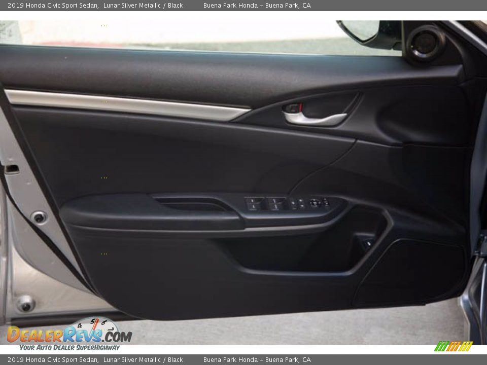 2019 Honda Civic Sport Sedan Lunar Silver Metallic / Black Photo #28
