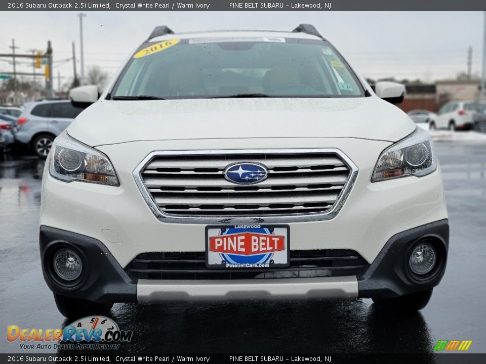 2016 Subaru Outback 2.5i Limited Crystal White Pearl / Warm Ivory Photo #16