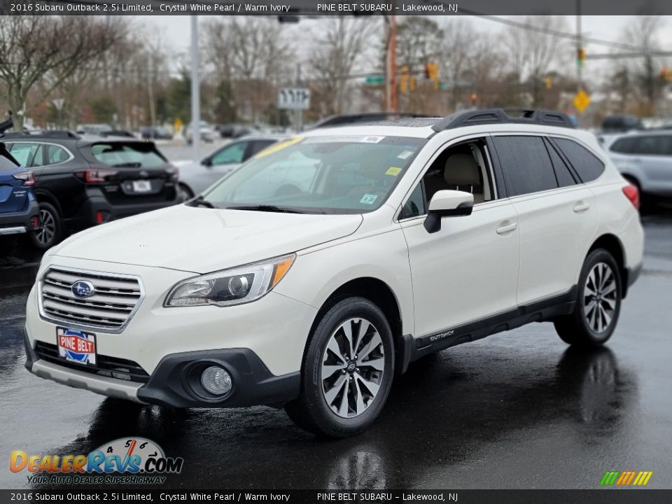 2016 Subaru Outback 2.5i Limited Crystal White Pearl / Warm Ivory Photo #18