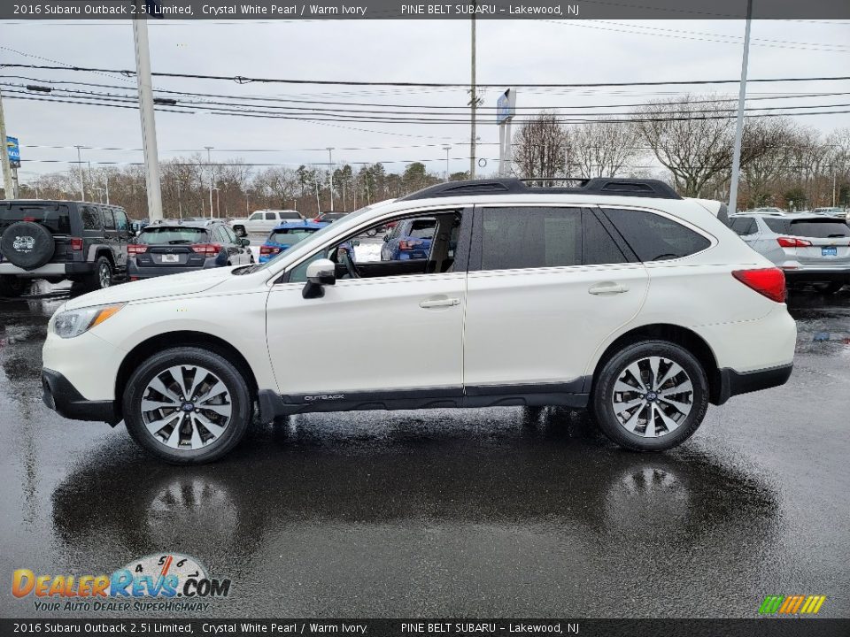 2016 Subaru Outback 2.5i Limited Crystal White Pearl / Warm Ivory Photo #19