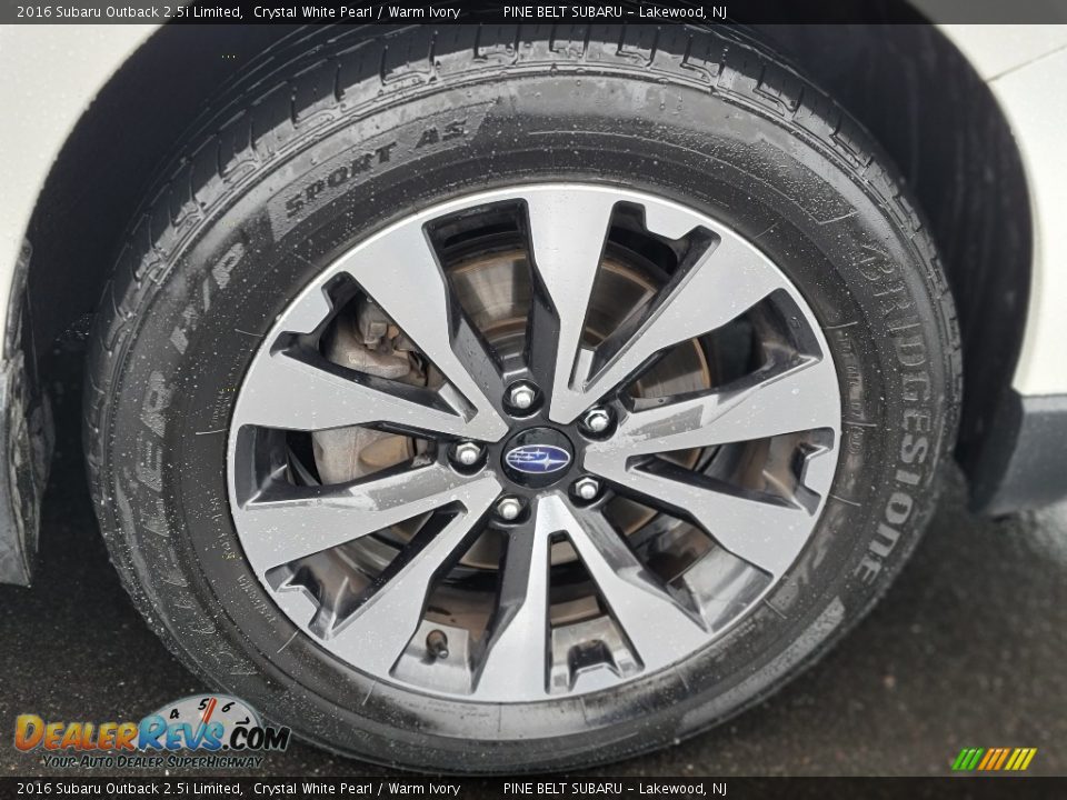 2016 Subaru Outback 2.5i Limited Crystal White Pearl / Warm Ivory Photo #24