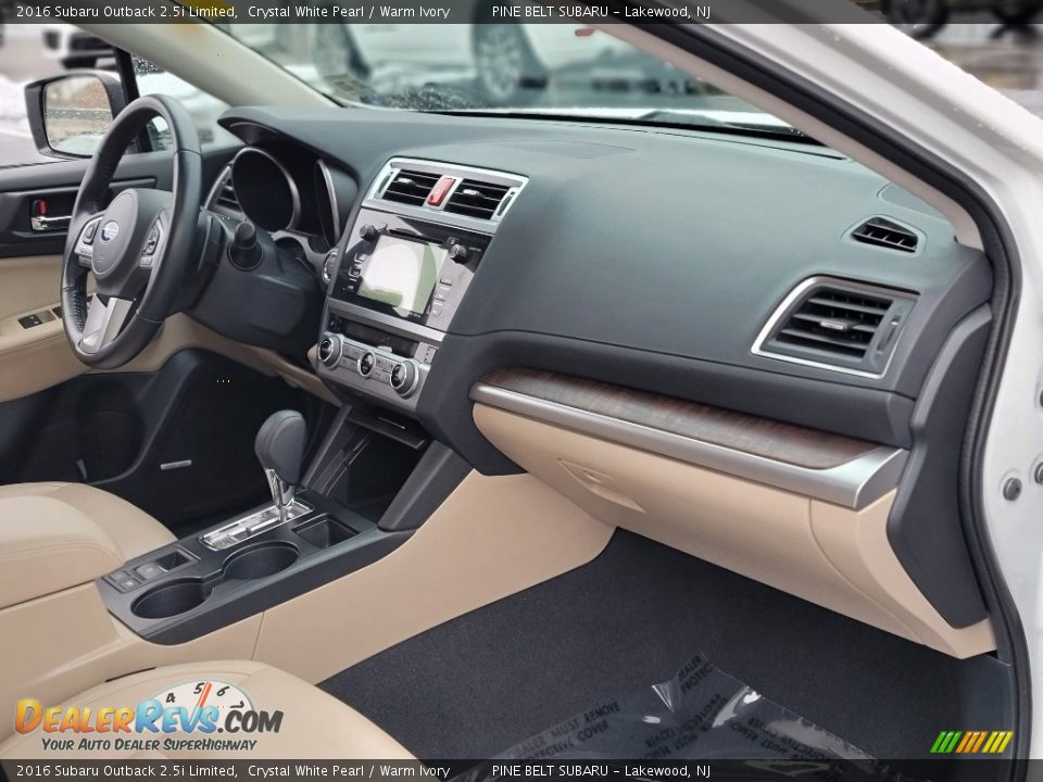 2016 Subaru Outback 2.5i Limited Crystal White Pearl / Warm Ivory Photo #26
