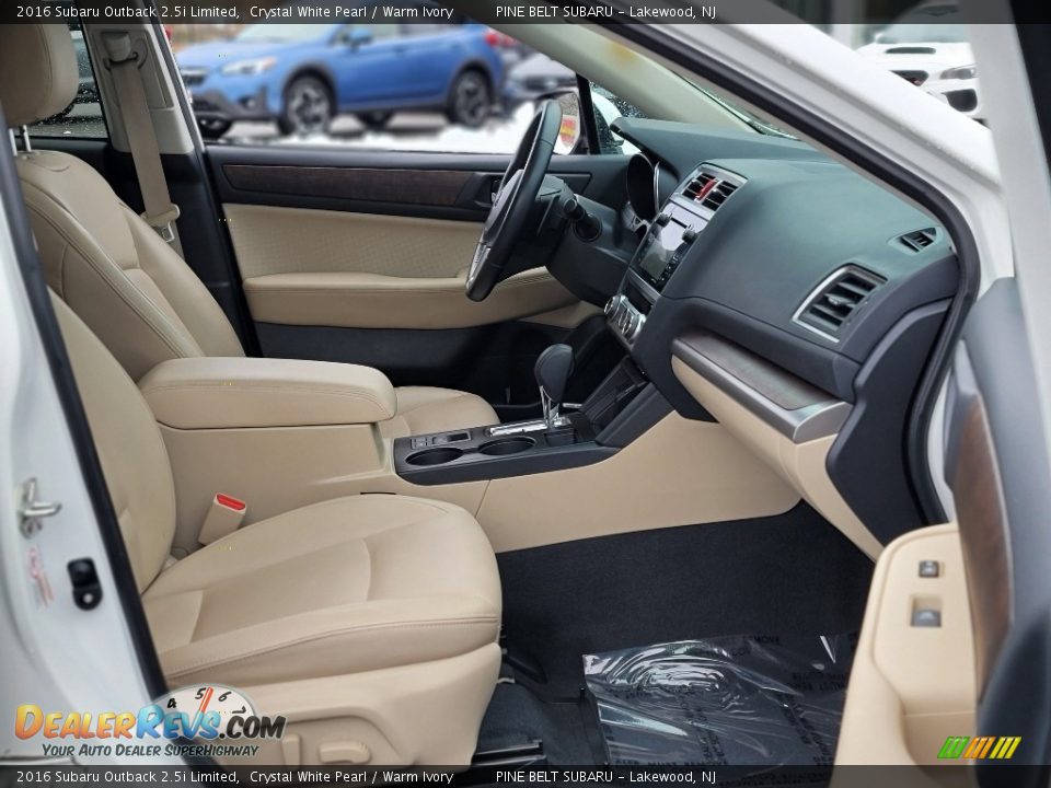 2016 Subaru Outback 2.5i Limited Crystal White Pearl / Warm Ivory Photo #27