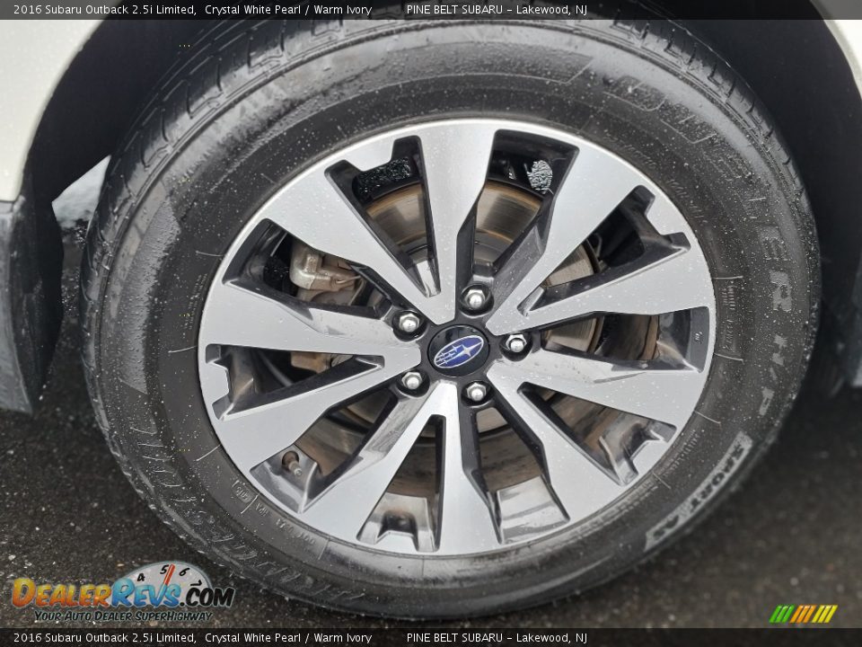 2016 Subaru Outback 2.5i Limited Crystal White Pearl / Warm Ivory Photo #30