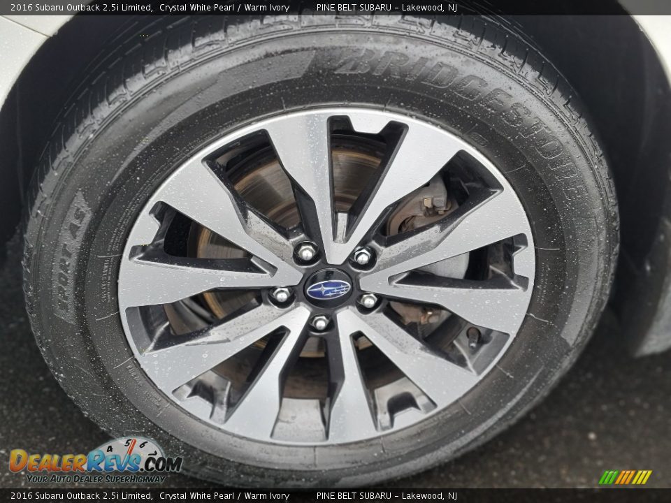 2016 Subaru Outback 2.5i Limited Crystal White Pearl / Warm Ivory Photo #35