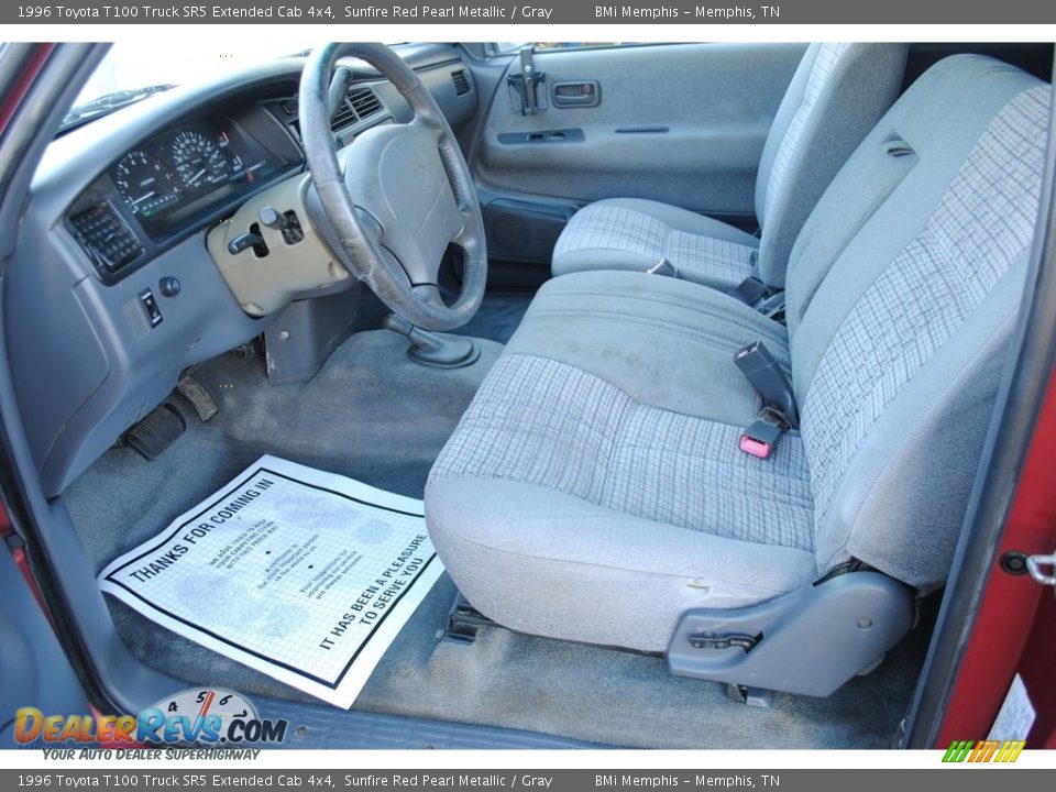Front Seat of 1996 Toyota T100 Truck SR5 Extended Cab 4x4 Photo #10
