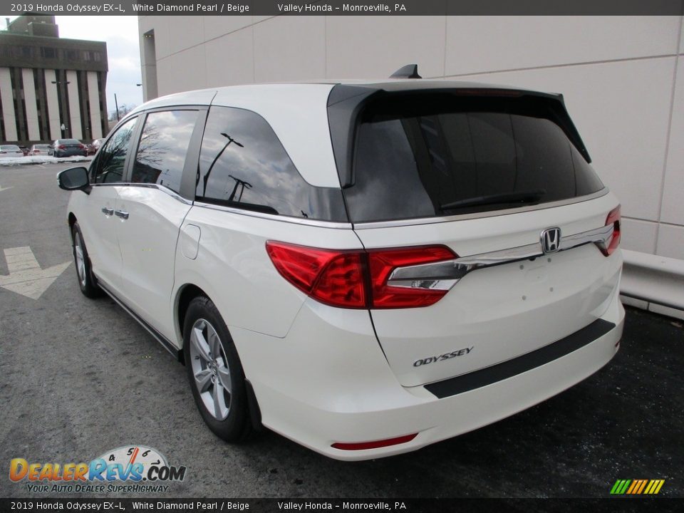 2019 Honda Odyssey EX-L White Diamond Pearl / Beige Photo #3