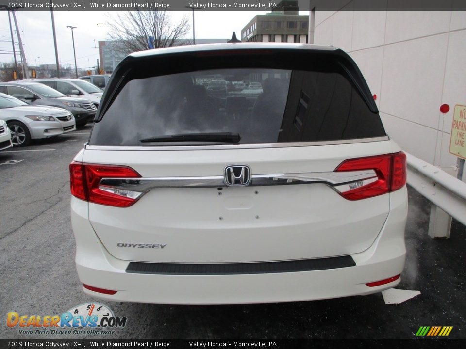 2019 Honda Odyssey EX-L White Diamond Pearl / Beige Photo #4