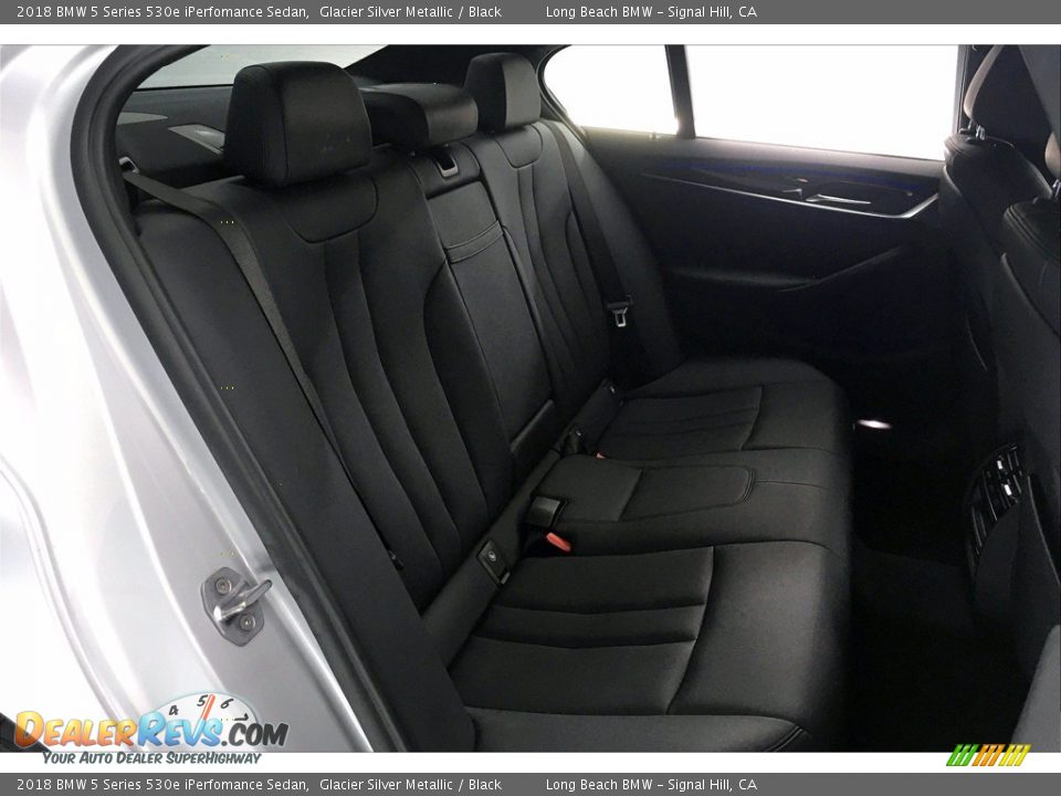 2018 BMW 5 Series 530e iPerfomance Sedan Glacier Silver Metallic / Black Photo #29