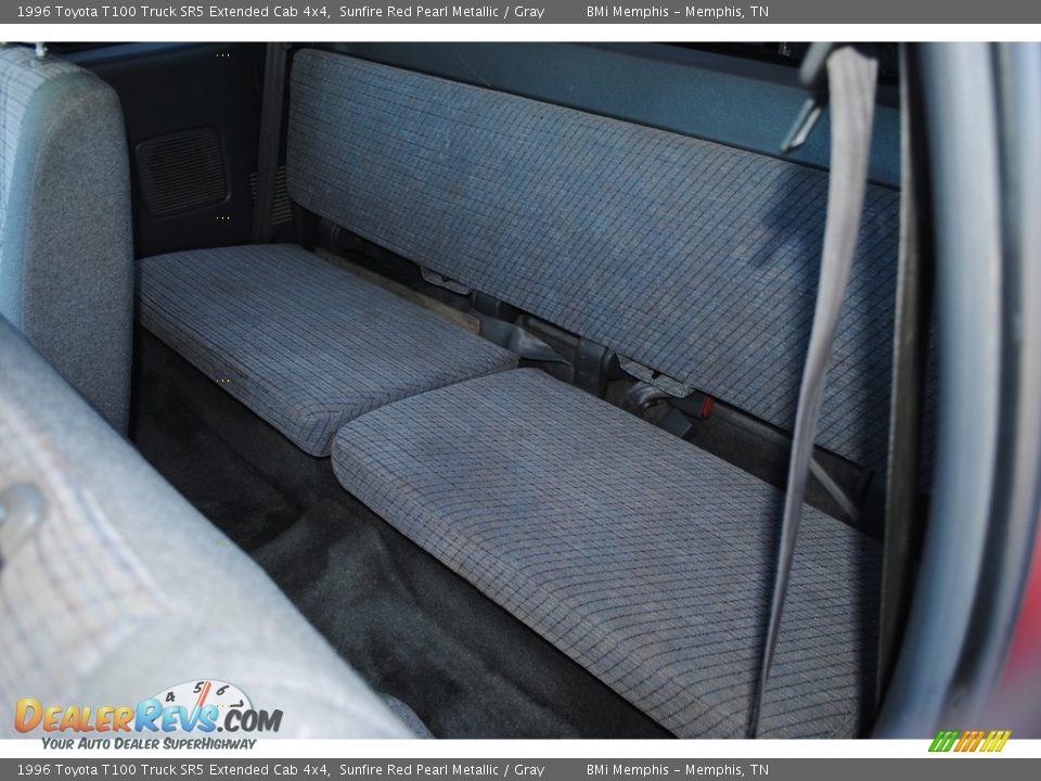 Rear Seat of 1996 Toyota T100 Truck SR5 Extended Cab 4x4 Photo #14