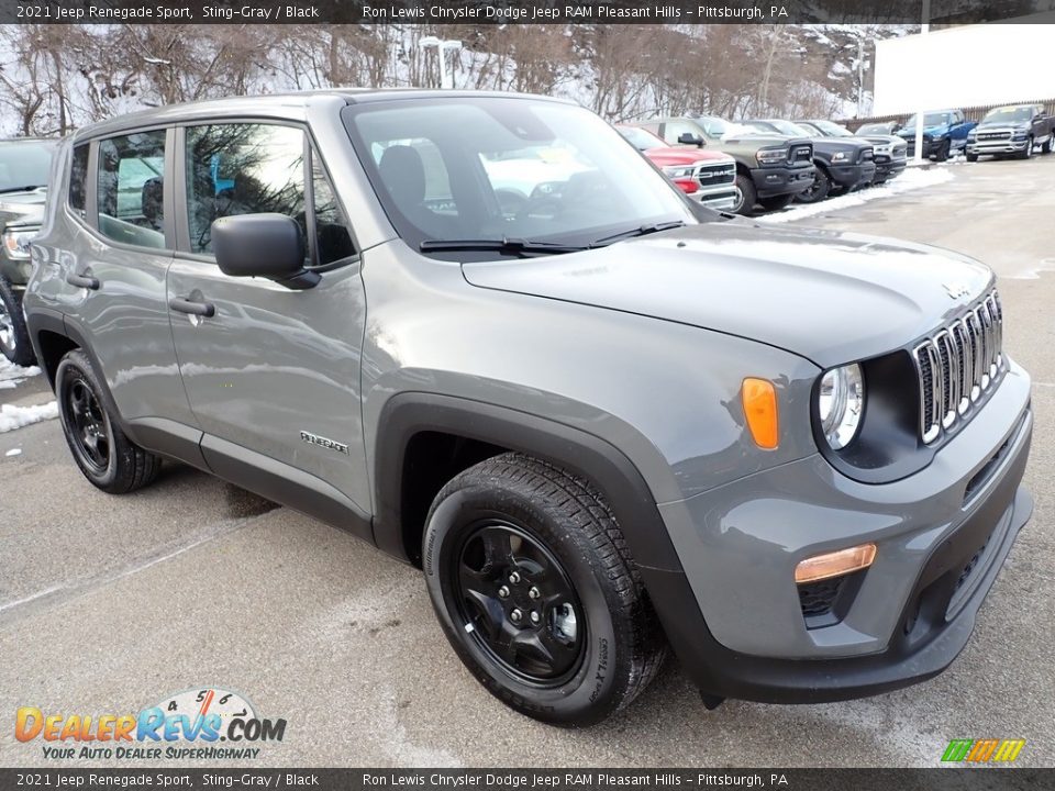 2021 Jeep Renegade Sport Sting-Gray / Black Photo #8