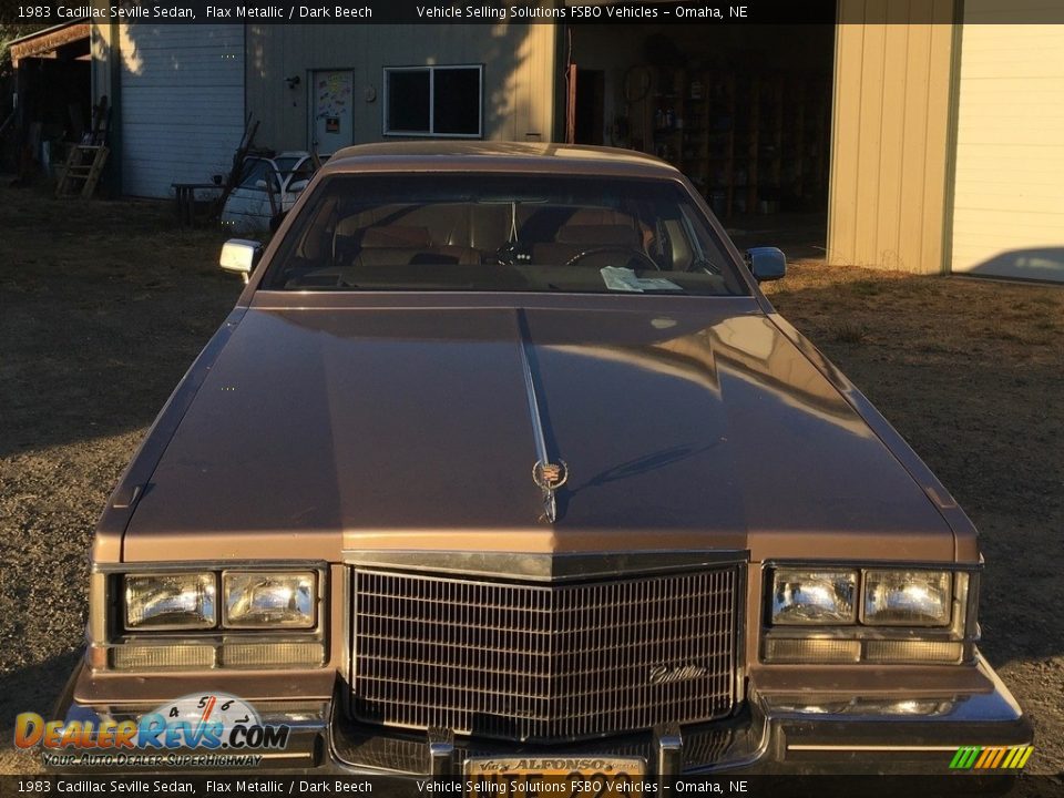 1983 Cadillac Seville Sedan Flax Metallic / Dark Beech Photo #7