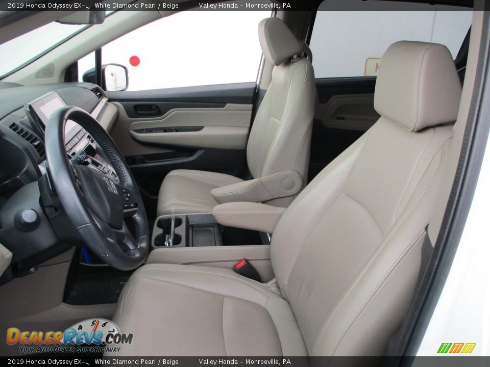 2019 Honda Odyssey EX-L White Diamond Pearl / Beige Photo #12