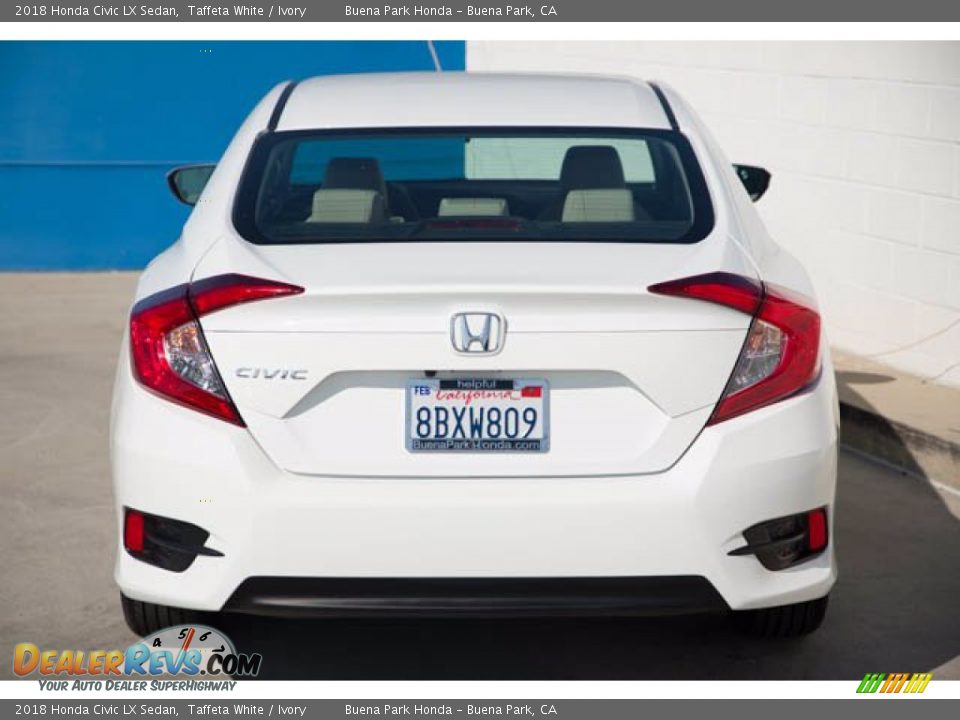 2018 Honda Civic LX Sedan Taffeta White / Ivory Photo #11