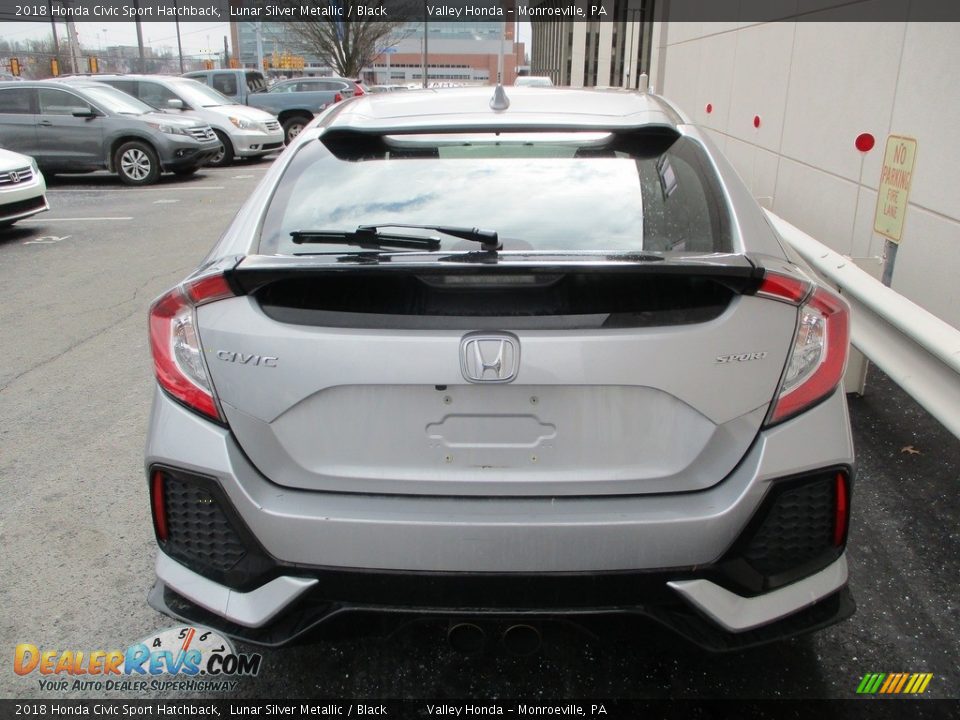 2018 Honda Civic Sport Hatchback Lunar Silver Metallic / Black Photo #4