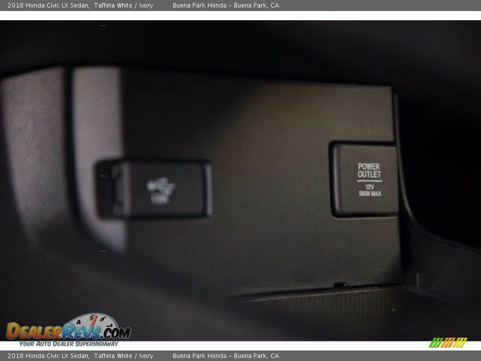 2018 Honda Civic LX Sedan Taffeta White / Ivory Photo #18