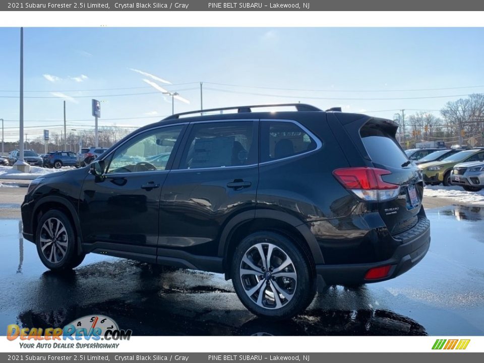 2021 Subaru Forester 2.5i Limited Crystal Black Silica / Gray Photo #6