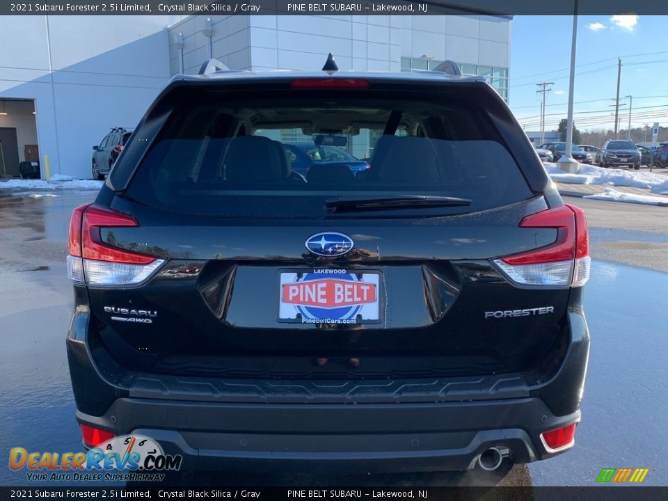 2021 Subaru Forester 2.5i Limited Crystal Black Silica / Gray Photo #7