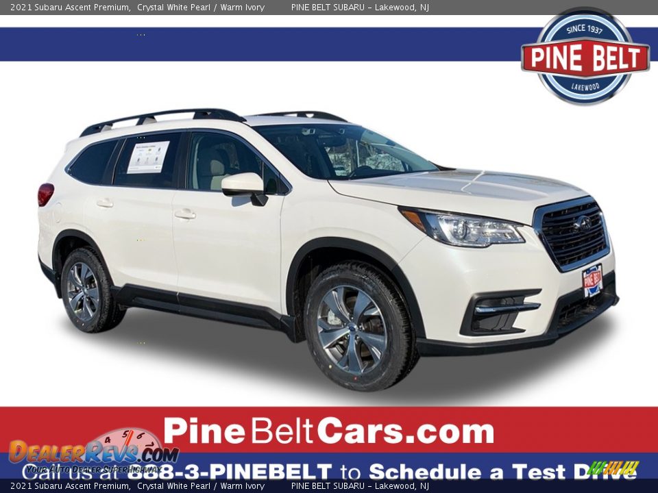 2021 Subaru Ascent Premium Crystal White Pearl / Warm Ivory Photo #1