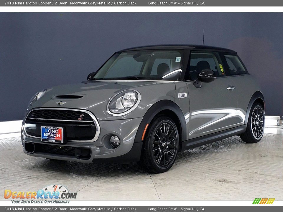 2018 Mini Hardtop Cooper S 2 Door Moonwalk Grey Metallic / Carbon Black Photo #12