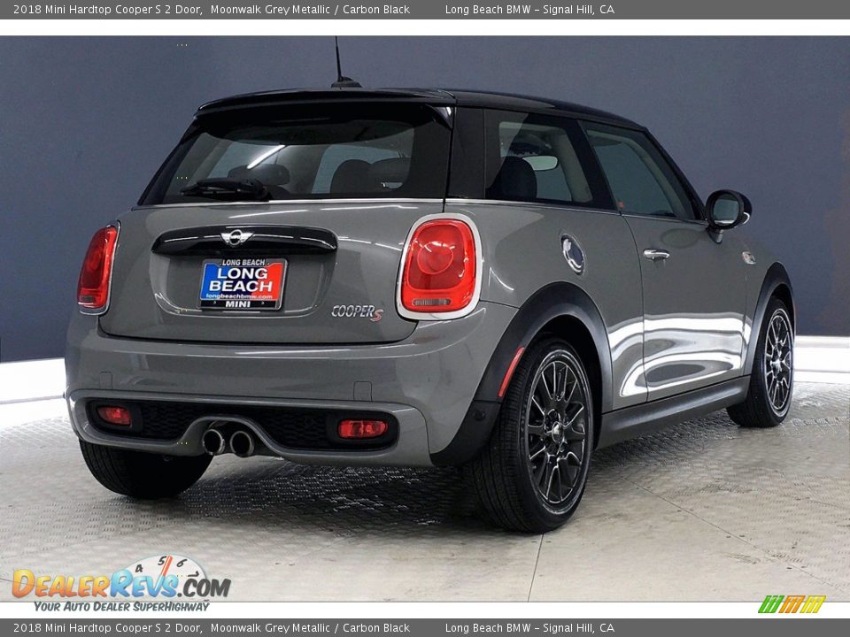 2018 Mini Hardtop Cooper S 2 Door Moonwalk Grey Metallic / Carbon Black Photo #13