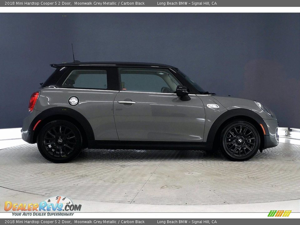 2018 Mini Hardtop Cooper S 2 Door Moonwalk Grey Metallic / Carbon Black Photo #14