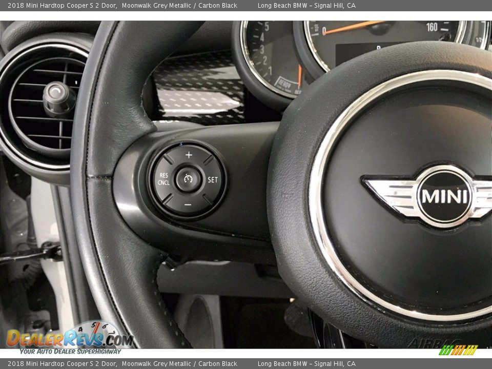2018 Mini Hardtop Cooper S 2 Door Moonwalk Grey Metallic / Carbon Black Photo #18