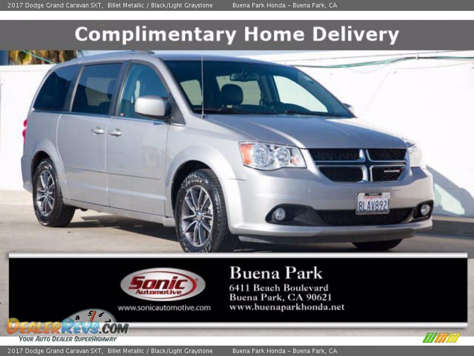 2017 Dodge Grand Caravan SXT Billet Metallic / Black/Light Graystone Photo #1