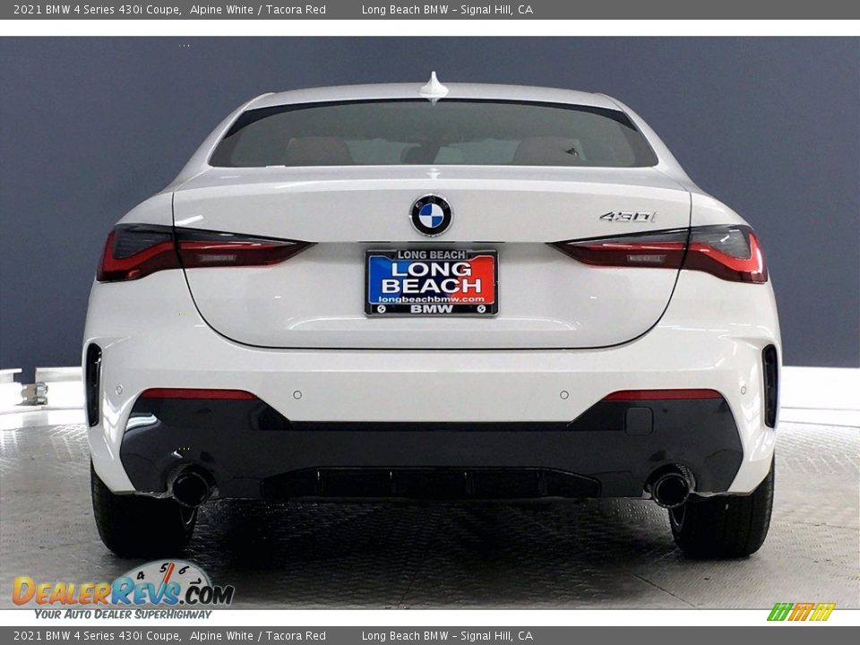 2021 BMW 4 Series 430i Coupe Alpine White / Tacora Red Photo #4