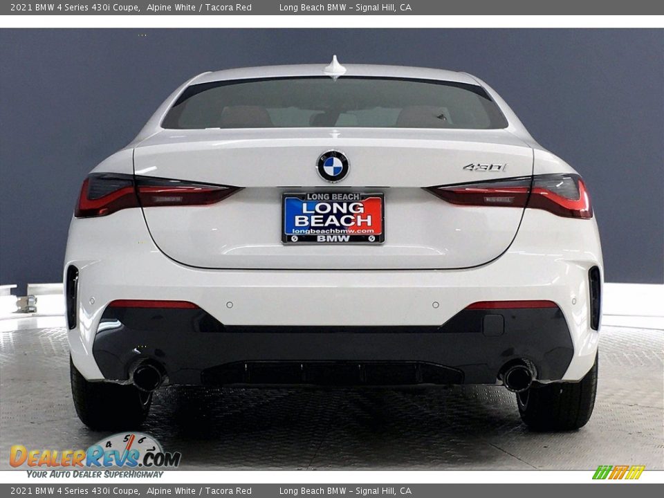 2021 BMW 4 Series 430i Coupe Alpine White / Tacora Red Photo #4
