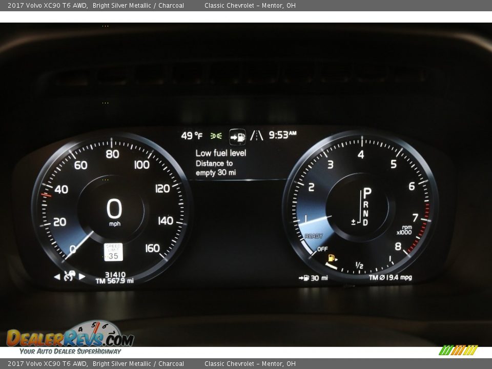 2017 Volvo XC90 T6 AWD Gauges Photo #8