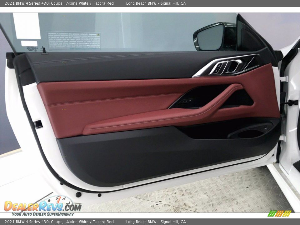 2021 BMW 4 Series 430i Coupe Alpine White / Tacora Red Photo #14