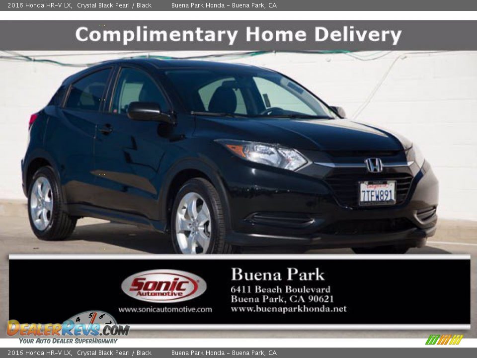 2016 Honda HR-V LX Crystal Black Pearl / Black Photo #1