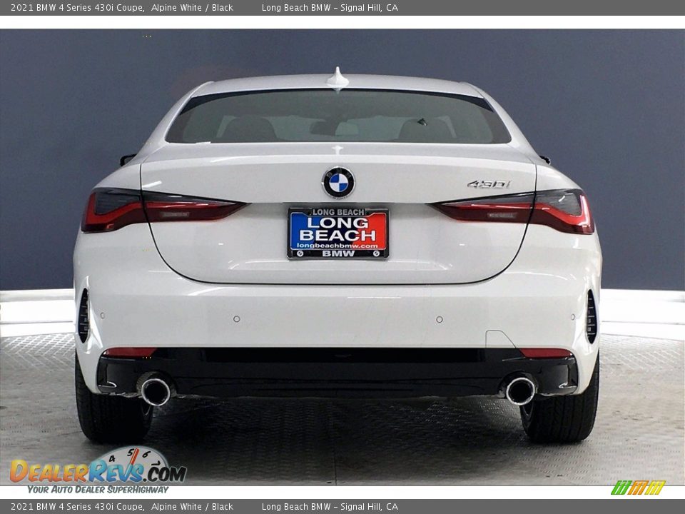 2021 BMW 4 Series 430i Coupe Alpine White / Black Photo #4