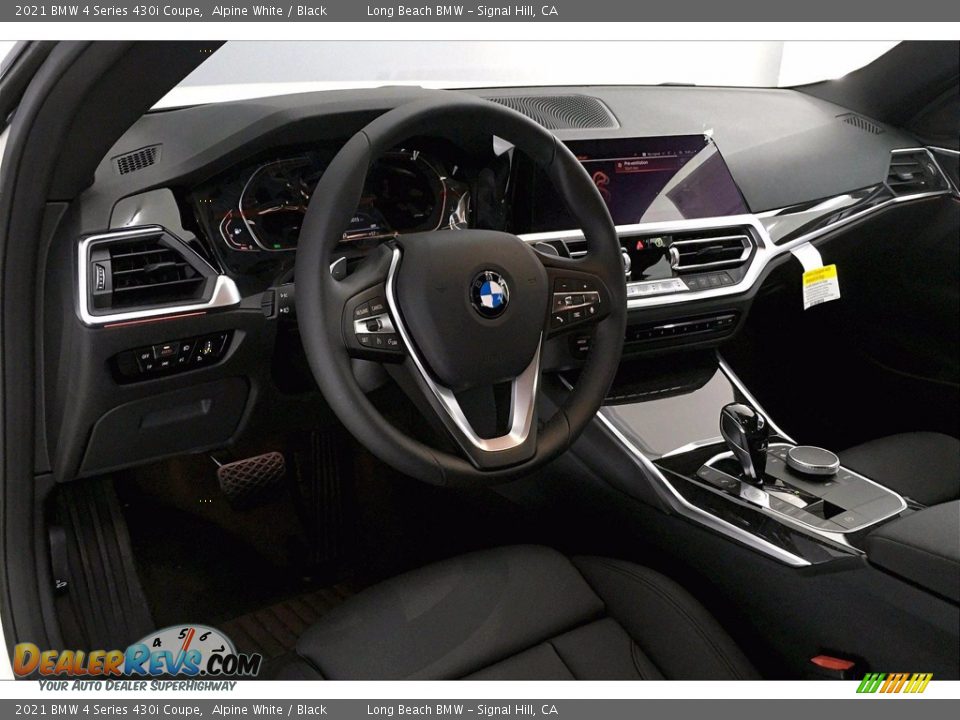 2021 BMW 4 Series 430i Coupe Alpine White / Black Photo #7