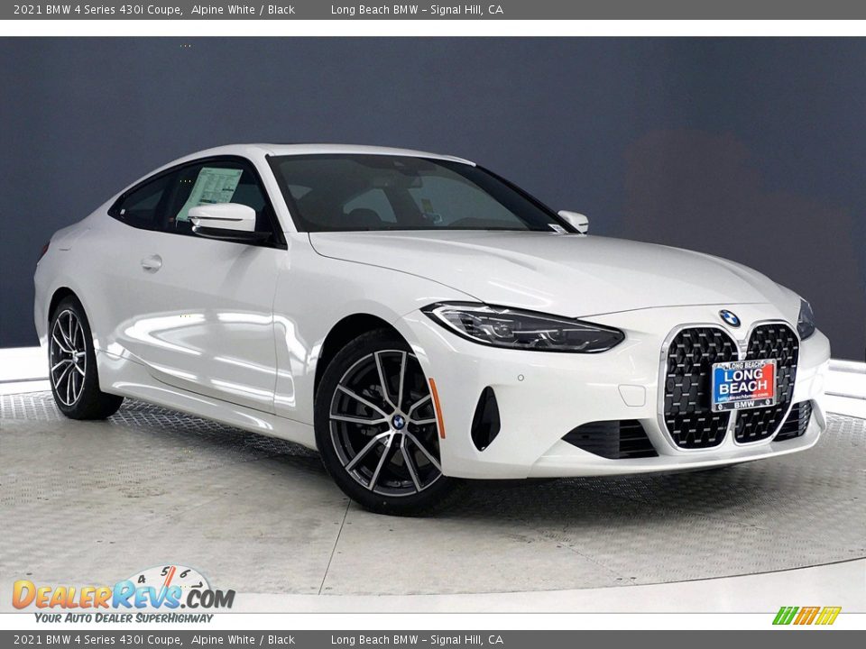 2021 BMW 4 Series 430i Coupe Alpine White / Black Photo #19