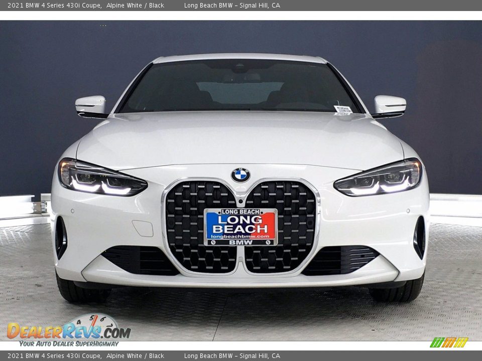 2021 BMW 4 Series 430i Coupe Alpine White / Black Photo #2