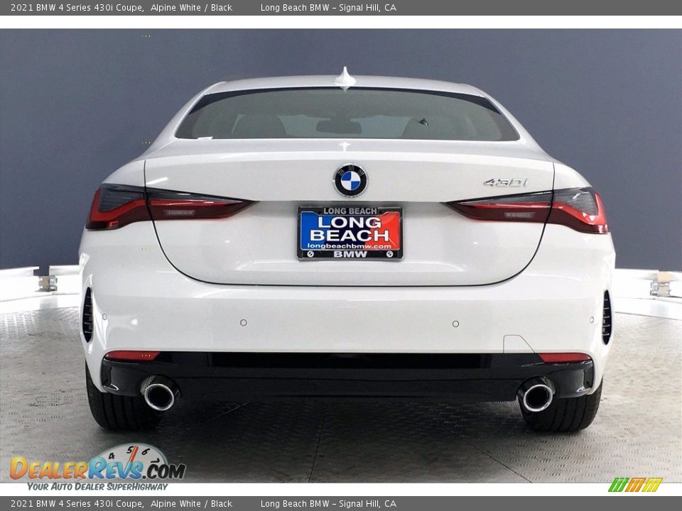 2021 BMW 4 Series 430i Coupe Alpine White / Black Photo #4