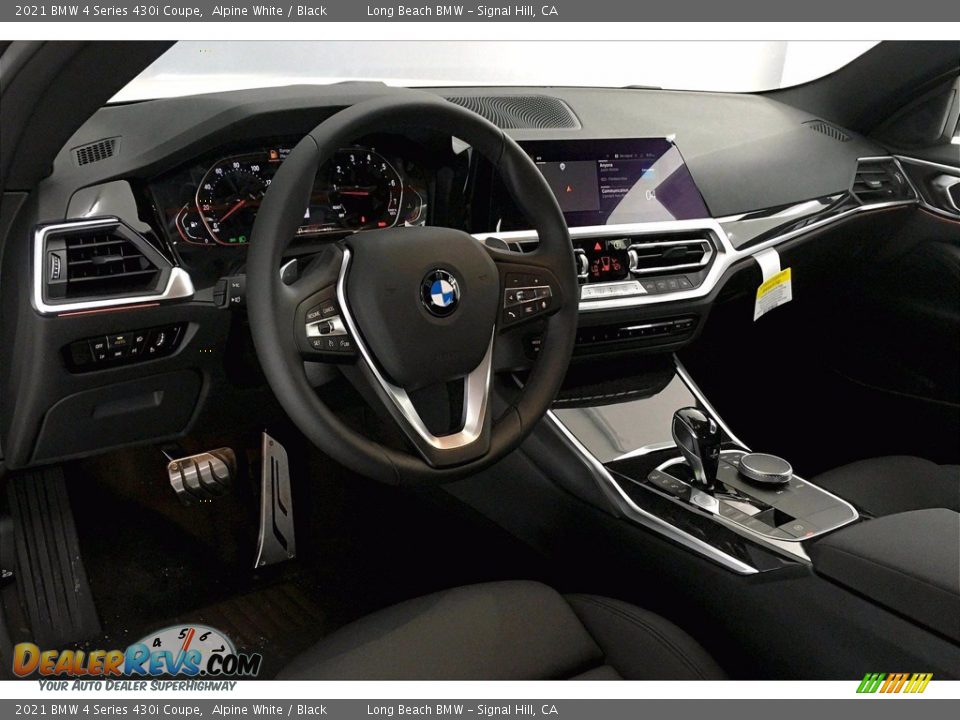 2021 BMW 4 Series 430i Coupe Alpine White / Black Photo #7