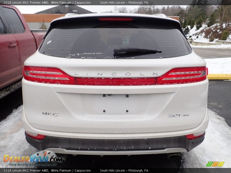 2018 Lincoln MKC Premier AWD White Platinum / Cappuccino Photo #3