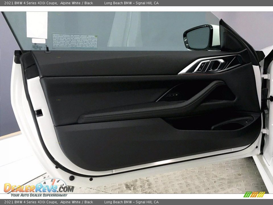 2021 BMW 4 Series 430i Coupe Alpine White / Black Photo #14