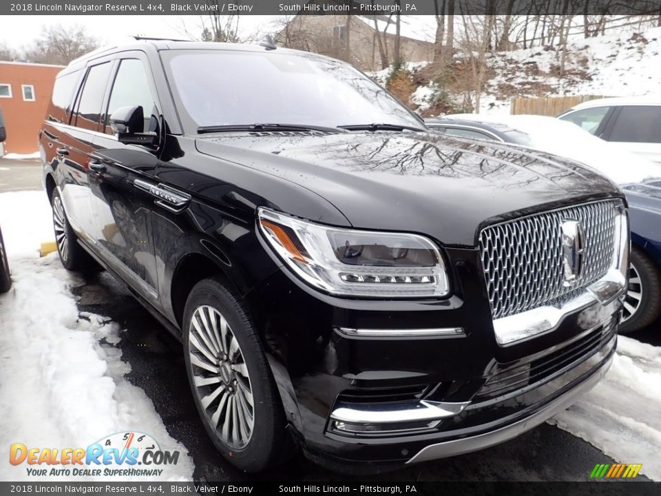 2018 Lincoln Navigator Reserve L 4x4 Black Velvet / Ebony Photo #4