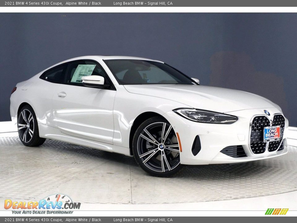 2021 BMW 4 Series 430i Coupe Alpine White / Black Photo #19