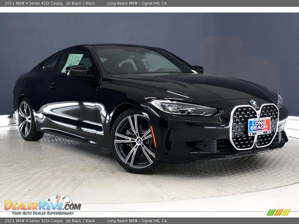 2021 BMW 4 Series 430i Coupe Jet Black / Black Photo #1