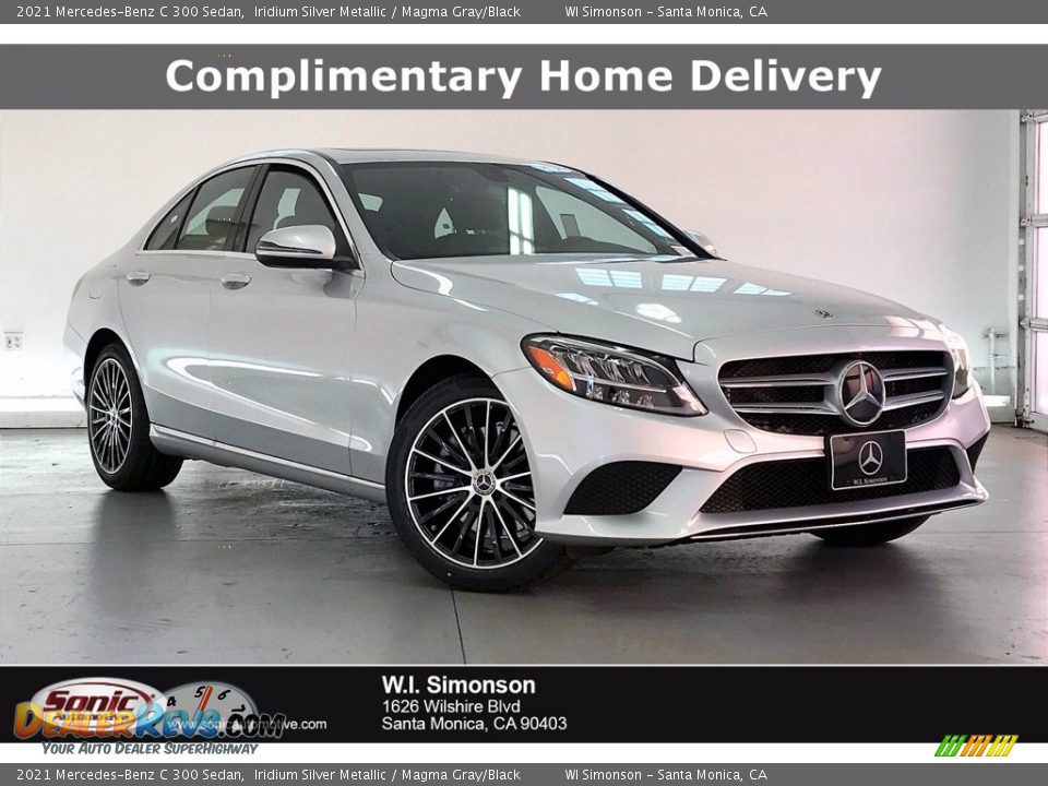 2021 Mercedes-Benz C 300 Sedan Iridium Silver Metallic / Magma Gray/Black Photo #1