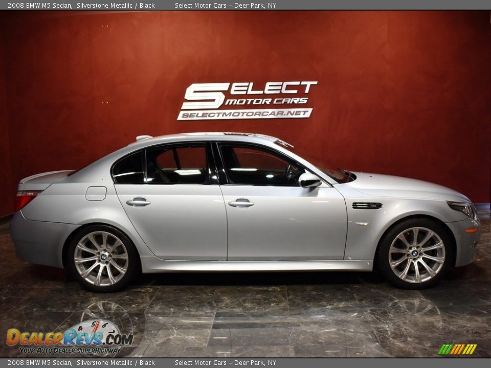 2008 BMW M5 Sedan Silverstone Metallic / Black Photo #4