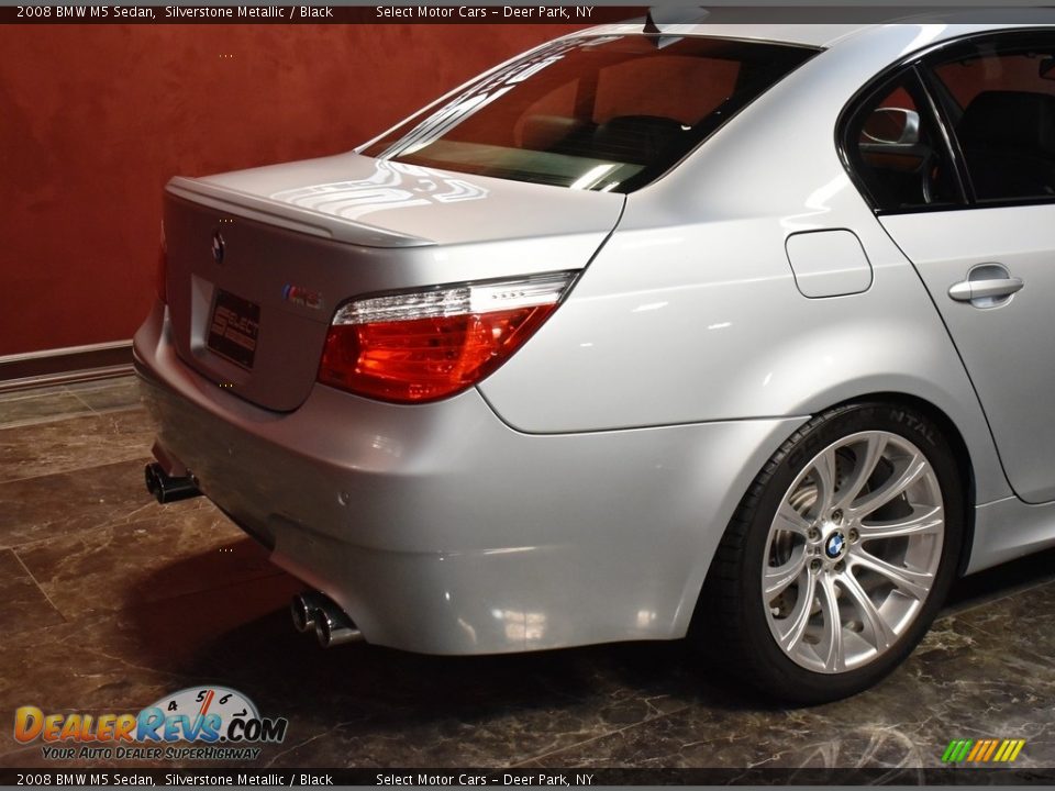 2008 BMW M5 Sedan Silverstone Metallic / Black Photo #5