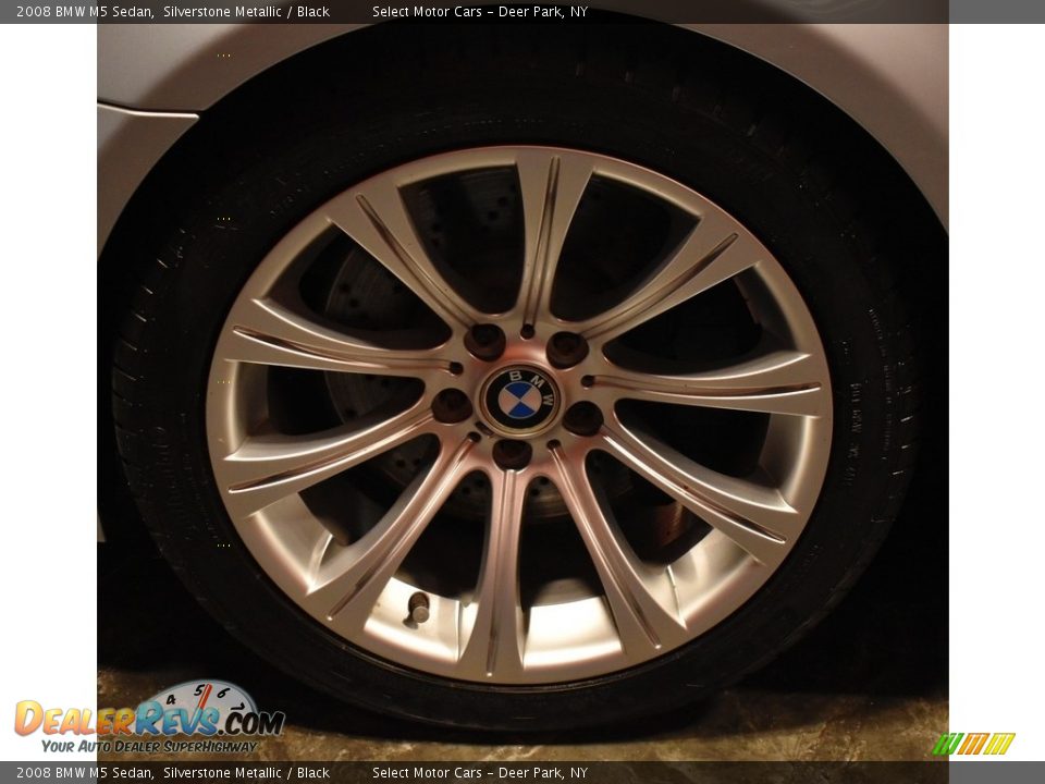 2008 BMW M5 Sedan Silverstone Metallic / Black Photo #8