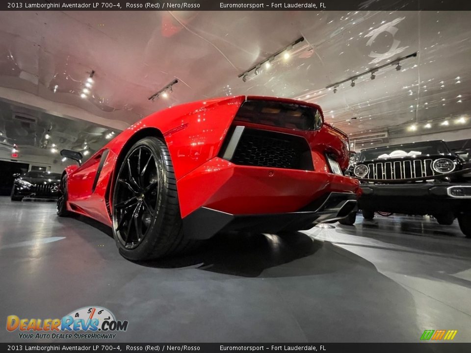 2013 Lamborghini Aventador LP 700-4 Rosso (Red) / Nero/Rosso Photo #8