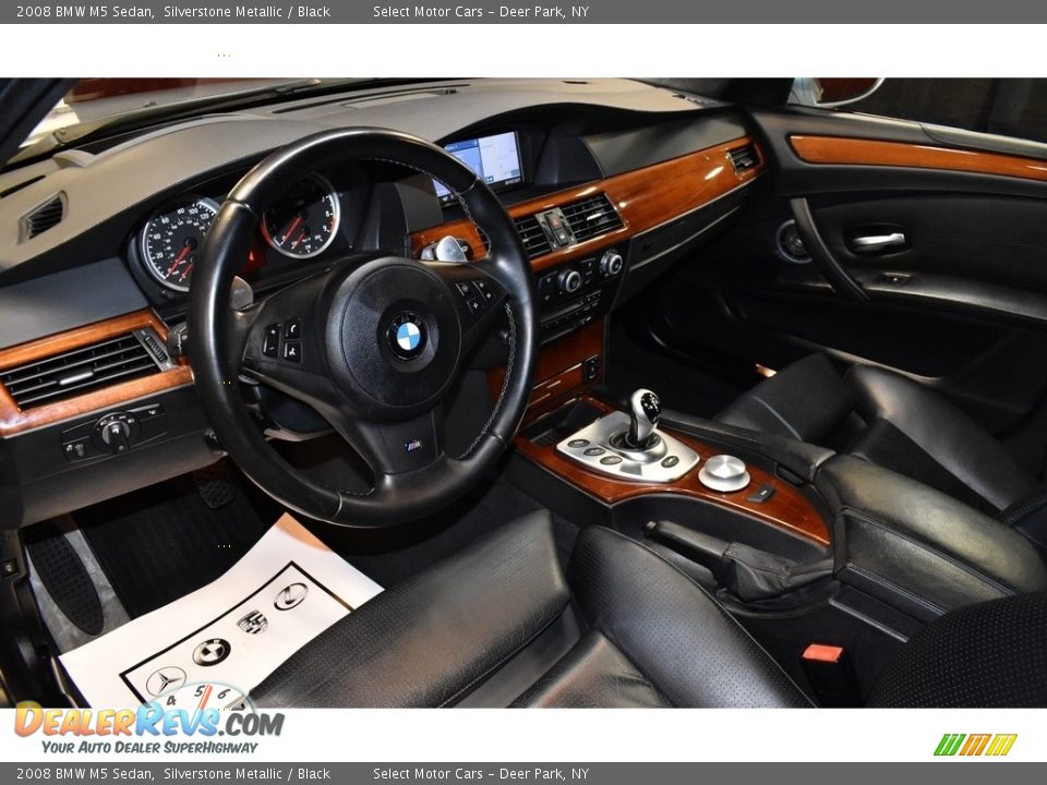 2008 BMW M5 Sedan Silverstone Metallic / Black Photo #9